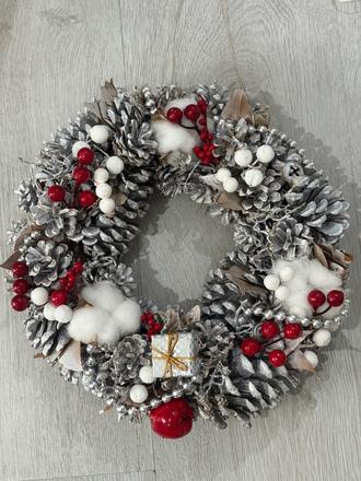 Vianočný veniec na dvere, 