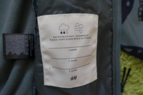 Bunda softshell s dinosaurami, h&m,98