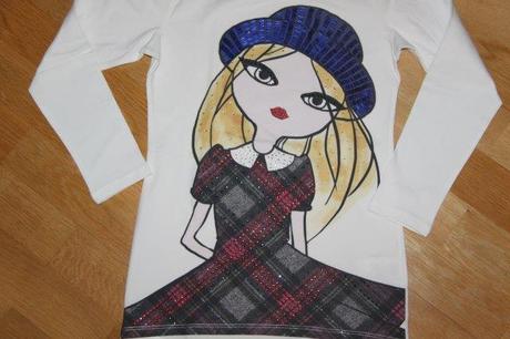 Tričko s dievčaťom, 128