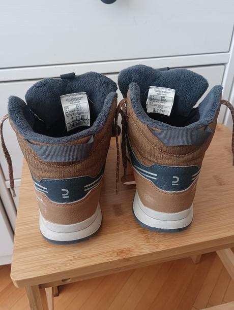 Kožená zimná obuv, quechua,38