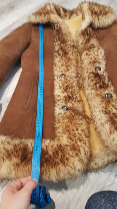 Dámsky zimný kožuch, s