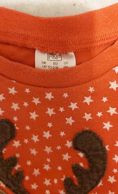 Vianočný overal bavlnený sobík 62, f&f,62