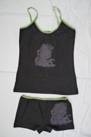 Súprava spodného prádla tielko a nohavicky, s