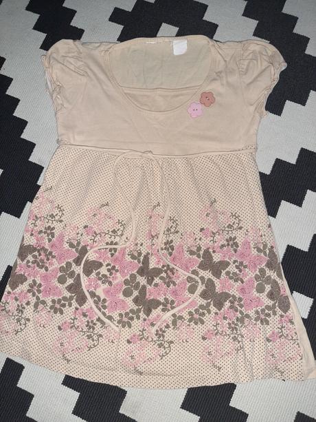 Krásne romantické tričko/tunika na 5-8r., 122