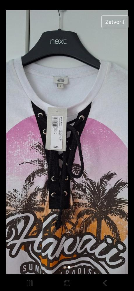 Dámske tričko, veĺkosť 8, nové, zn. river island, river island,s
