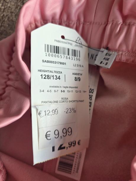 Ružové koženkové kraťasy 128/134, terranova,128