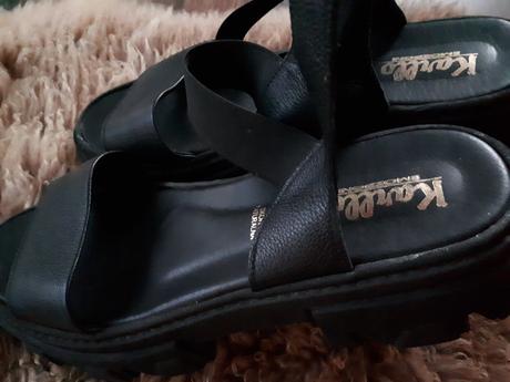 Kožené sandále šlapky, 41