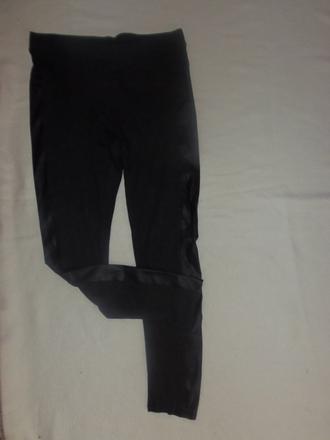 Legíny s koženkou na boku, 40