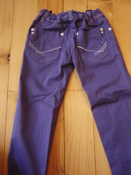 Fialové nohavice pre 4r - málo nosené, wenice,104