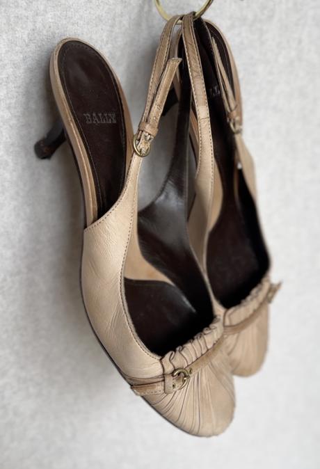 Bally kožené topánky na opätku, 36