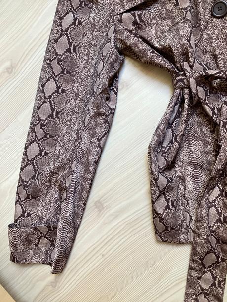 Dámske sako skrátený kabát s potlačou hadej kože, george,m