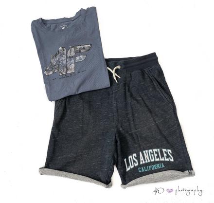 Kraťase +tričko, veľ.158/164, h&m,158