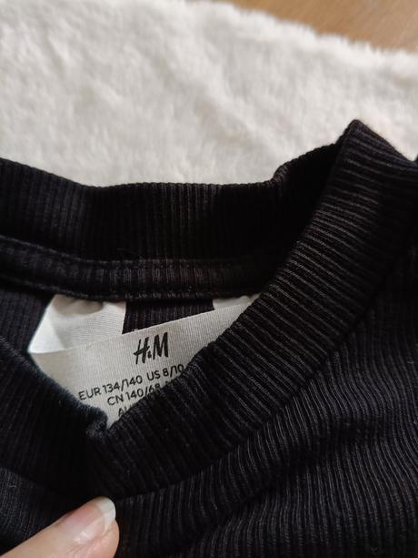 Tričko dievčenské dlhý rukáv, h&m,134