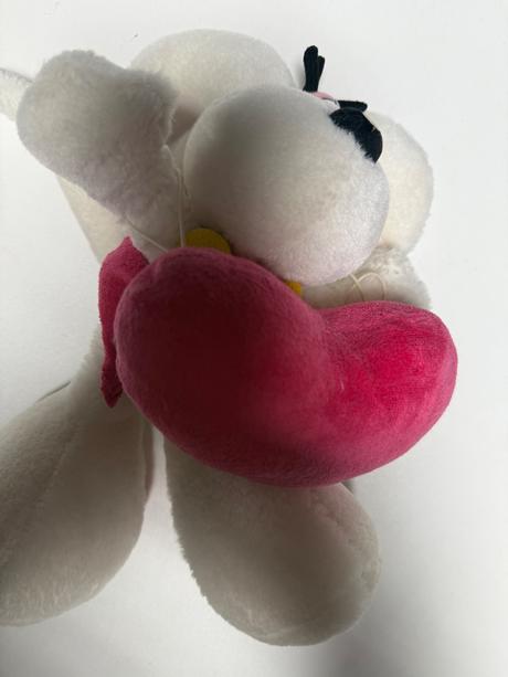 Plyšová postavička diddl s veľkým srdcom,