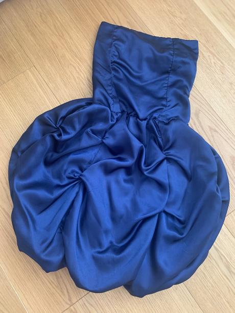 Spolocenske saty kratke tmavo modre, s