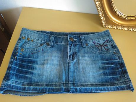 Riflová minisukna, gate,m