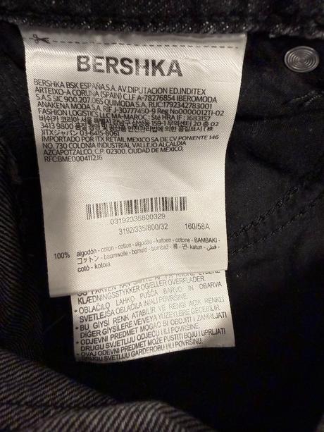 Denimové bermudy, bershka,32