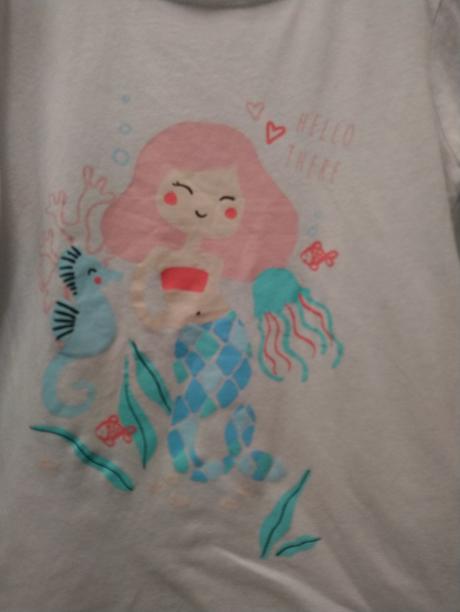 Biele tričko s motívom, just, 104-110 cm, 110