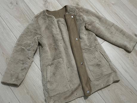 Obojstranný kabátik, bershka,s