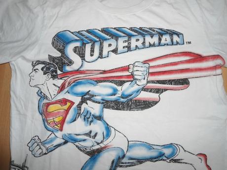 Chlapcenske biele tricko superman, 158