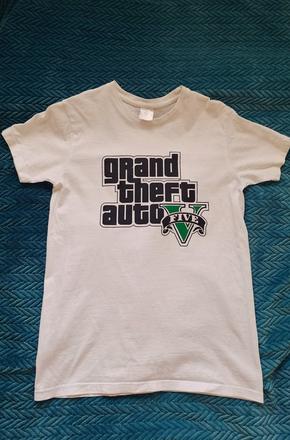 Bavlnené tričko grand theft auto 5, pánske xs, xs
