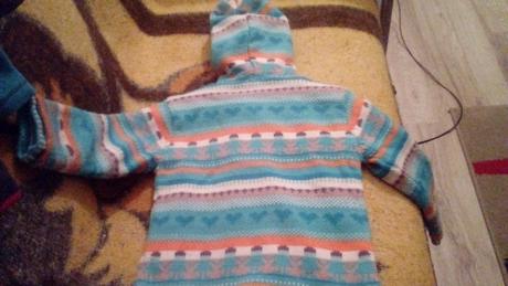 Hruby sveter na zips, 122