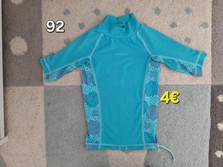 Uv tricko na kupanie 92, decathlon,92