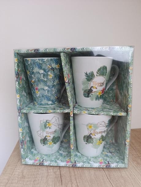 Súprava 4 šáliek, 