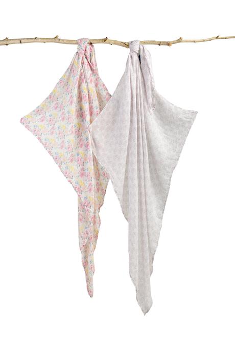 Sensillo bambusové plienky kvety-ježkovia 120x120c,