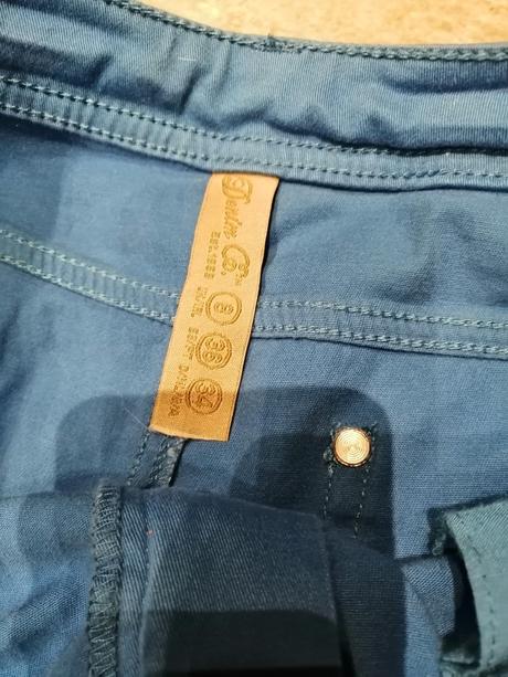 Modré džínsy v34,164,jemnučké,pružné, lindex,164