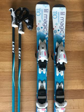Lyžiarska výstroj, elan,110-119 cm