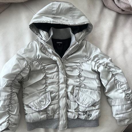 Dkny dievčenská zimná bunda-vetrovka s kapucou, dkny,116