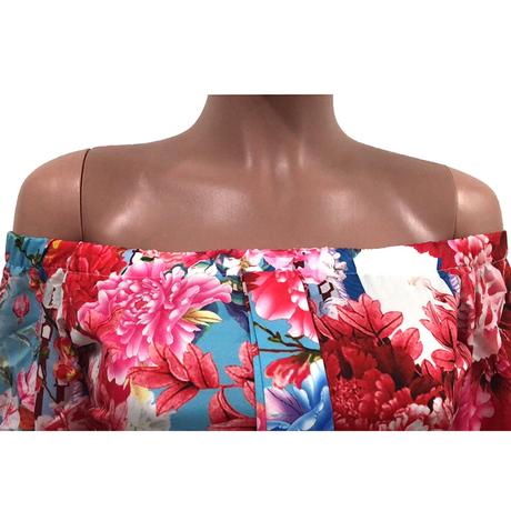 Kvetinove maxi saty peony, s