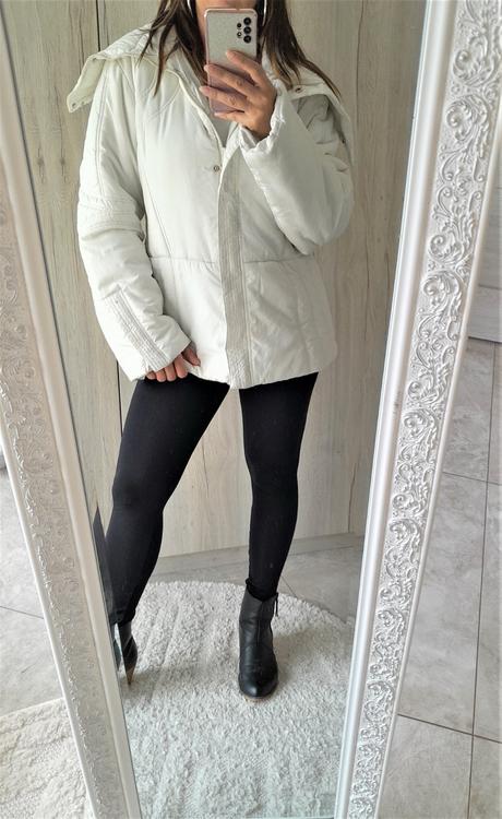 Zimná vetrovka s veľkým golierom-xl, xl