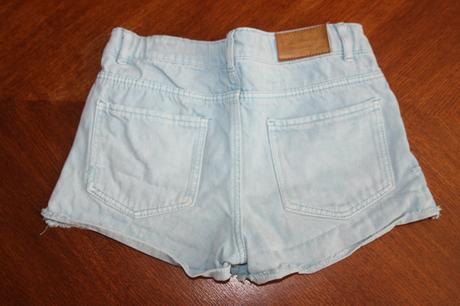 3x riflové šortky, zara,140