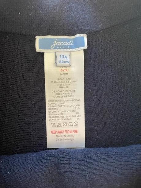 Jacadi skladaná úpletová skuňa, jacadi,140