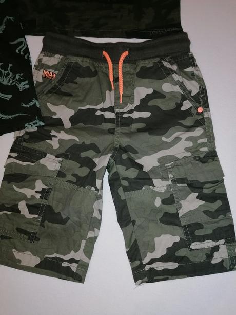 Maskáčové t-rex 2 tričká a šortky, 122