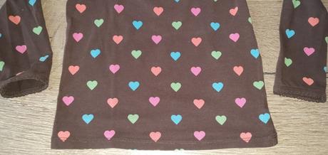 Hnedé srdiečkové tričko, gap,110