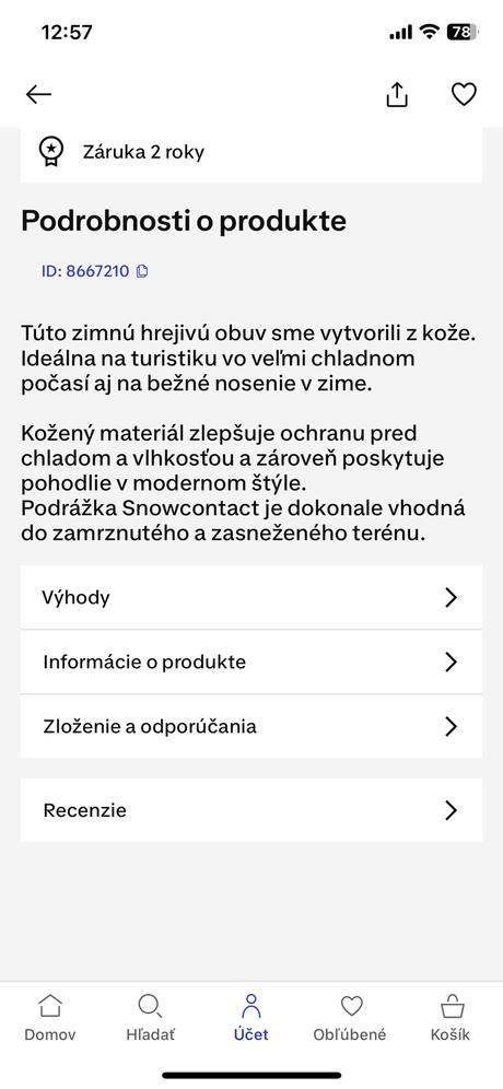 Topánky zimné koženné, quechua,41