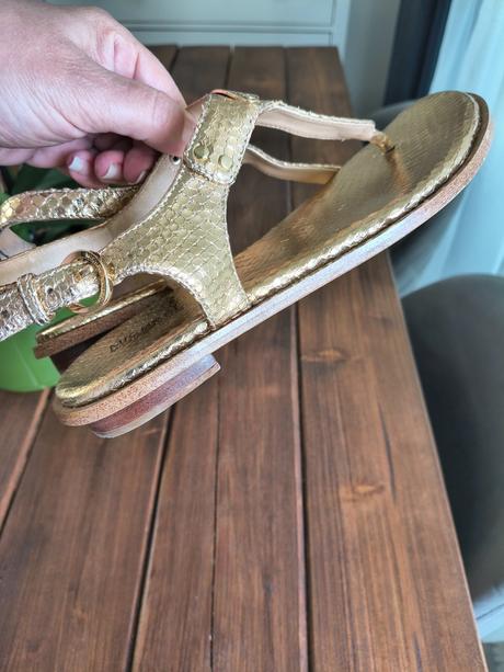 Michael kors kožené zlaté sandále 36, michael kors,36