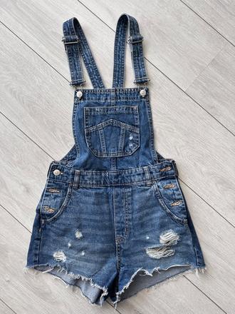 Damske riflove kratasy na traky, s