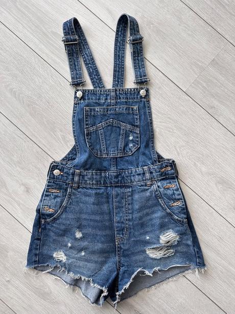 Damske riflove kratasy na traky, s