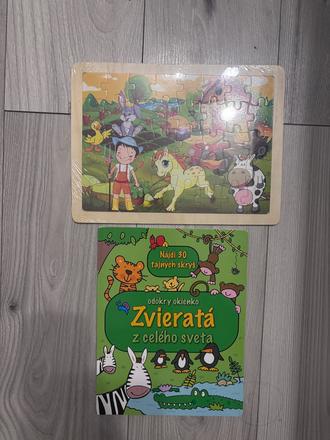 Knižka plus puzzle,