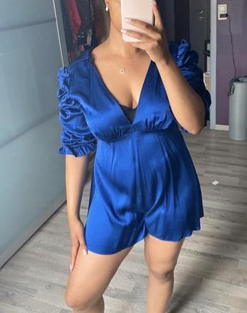 Saténový overál, zara,m