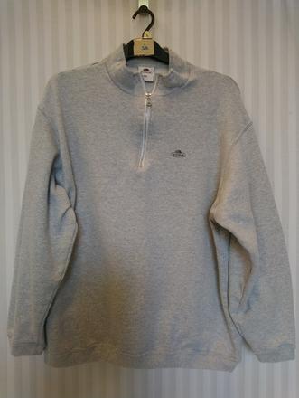 Pánska sivá mikina s golierom, fruit, xxl, xxl