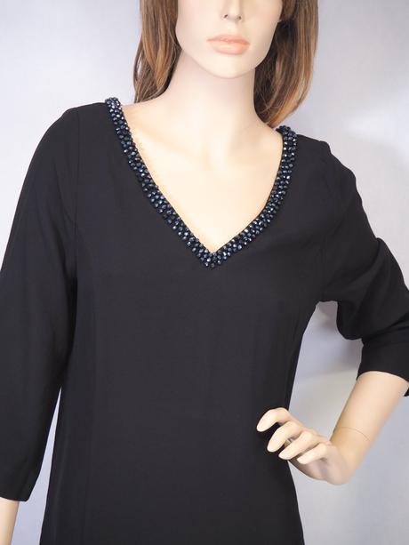 Luxusné čierne šaty monsoon, monsoon,38