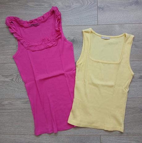 Ruzovy top s volanikom, terranova,s