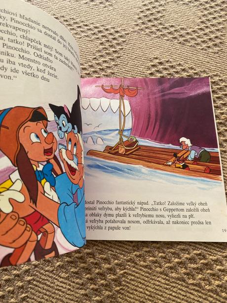 Krásna retro vintage mini walt disney pinocchio, 