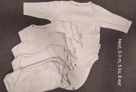 Next body dlhy rukav, sada 5 ks, next,62