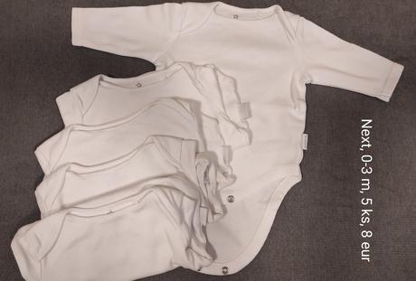 Next body dlhy rukav, sada 5 ks, next,62